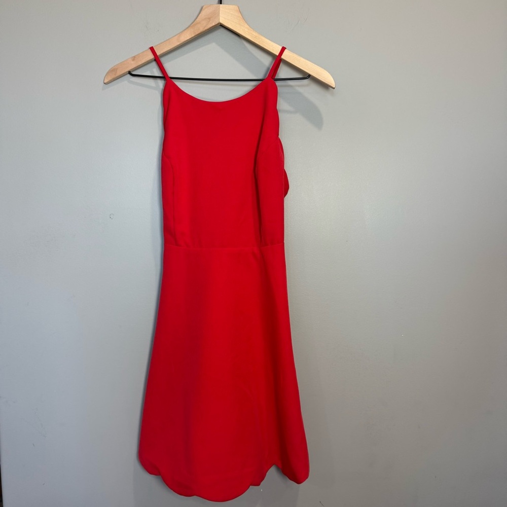 Lulu's Vibrant Red Mini Dress Size‎ Large